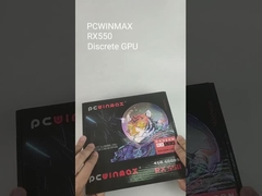 PCWINMAX Radeon RX 550 τηλεοπτική κάρτα γραφικών GPU τυχερού παιχνιδιού PC υπολογιστών 4GB GDDR5 ITX εκατονεικοσαοκτάμπιτη