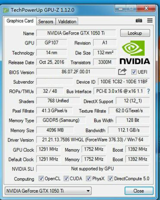 For Gigabyte GTX 1050 Ti D5 4G Gpu Pc Gaming Graphics Card Support Gtx 1050 Ti 4gb GDDR5 Cooling Fan
