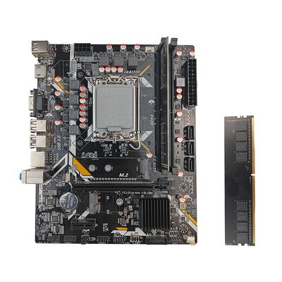 PCWINMAX H610 Μητρική Πίνακα με DDR4 16GB 3200MHz RAM Kit Αρχική LGA1700 ATX Μητρική Πίνακα RAM Combo για Desktop Gaming PC