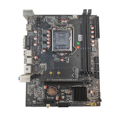PCWINMAX B75 Motherboard LGA1155 DDR3 Dual Channel up to 16GB M.2 SATA 3.0 USB 3.0 HD VGA Ports Micro ATX Board for Desktop Office PC